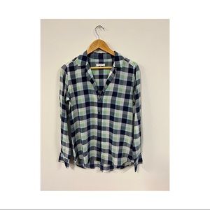 Equipment Plaid Button Up Size Small